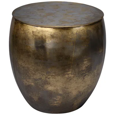 Jamie Young Company Jamie Young Ares Iron Side Table 22" In Antique Brass