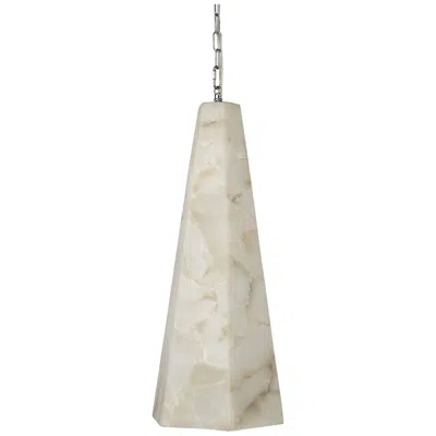Jamie Young Company Jamie Young Borealis 10" Wide Alabaster Hexagon Mini Pendant