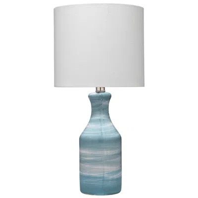 Jamie Young Company Jamie Young Bungalow Ceramic Table Lamp With Linen Shade, Blue