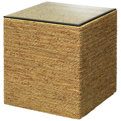 Jamie Young Company Jamie Young Captain 18" Wide Square Seagrass Side Table