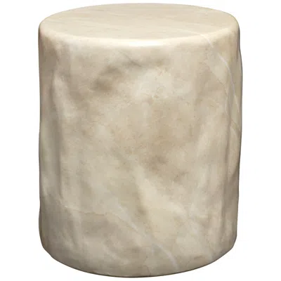 Jamie Young Company Jamie Young Cedar Side Table 20" In Cream In Neutral