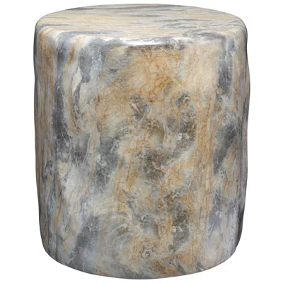 Jamie Young Company Jamie Young Cedar Side Table 20" In Tan In Gray