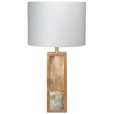 Jamie Young Company Jamie Young Cloudscape Antiqued Gold Leaf And Slate Lacquer Table Lamp