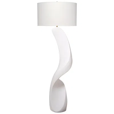 Jamie Young Company Jamie Young Cobra Ricestone Floor Lamp With Linen Shade