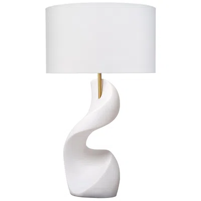 Jamie Young Company Jamie Young Cobra Ricestone Table Lamp With Linen Shade
