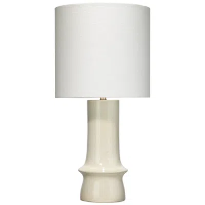Jamie Young Company Jamie Young Crest Ceramic Table Lamp With Linen Shade