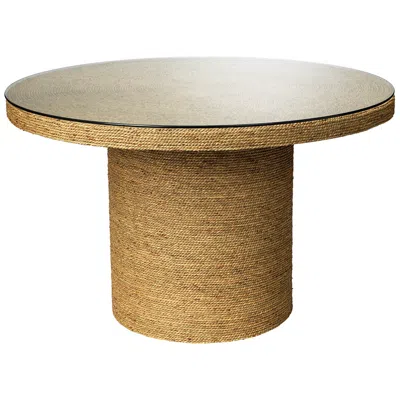 Jamie Young Company Jamie Young Harbor 48" Wide Natural Seagrass Round Table