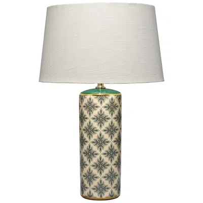 Jamie Young Company Jamie Young Harlequin Ceramic Table Lamp With Linen Shade 31"