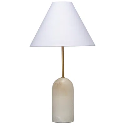Jamie Young Company Jamie Young Holt Alabaster Table Lamp With Linen Shade