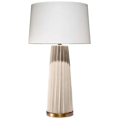 Jamie Young Company Jamie Young Landry Cream Pleated Ceramic Table Lamp
