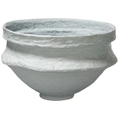 Jamie Young Company Jamie Young Landscape Cotton Mache Large Bowl, Blue