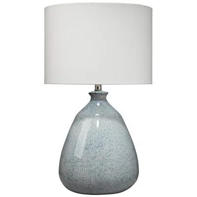 Jamie Young Company Jamie Young Levi Blue Ceramic Table Lamp With Linen Shade