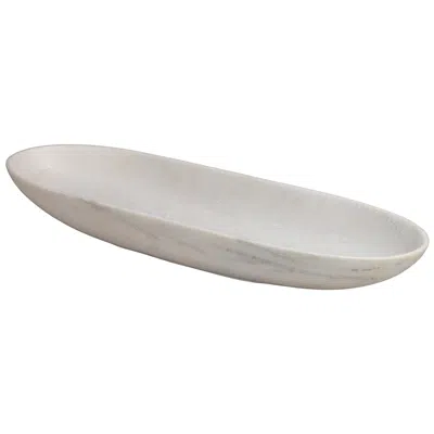 Jamie Young Company Jamie Young Long Oval Marble Bowl White