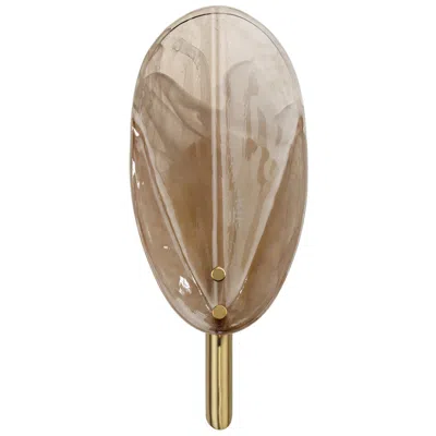 Jamie Young Company Jamie Young Magnolia 1-light Wall Sconce 11.5" In Taupe In Brown