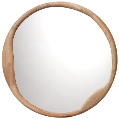 Jamie Young Company Jamie Young Organic Natural Wood 36" Round Wall Mirror