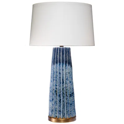 Jamie Young Company Jamie Young Pleated 32 1/4" High Modern Blue Ceramic Table Lamp