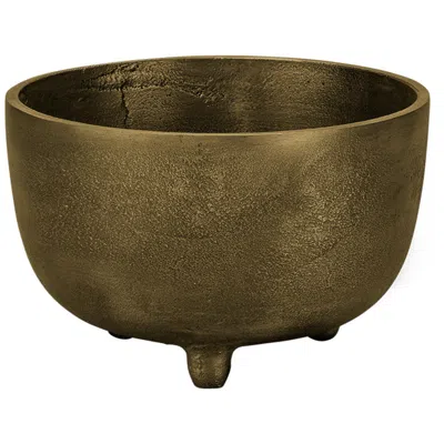 Jamie Young Company Jamie Young Relic Bowl 4" High Brass Finish Small Footed Bowl