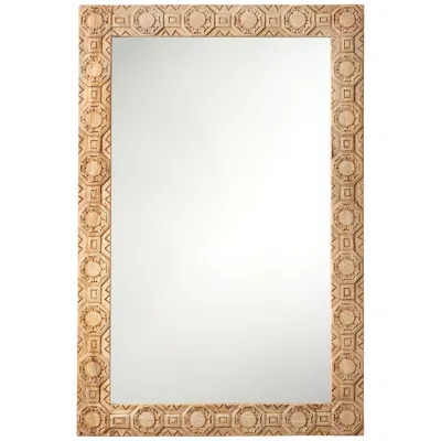Jamie Young Company Jamie Young Relief Natural 24" X 36" Rectangular Wall Mirror