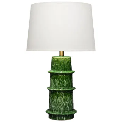 Jamie Young Company Jamie Young Saturn Ceramic Table Lamp With Linen Shade 27"