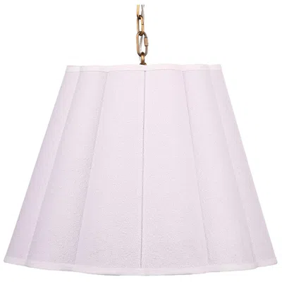 Jamie Young Company Jamie Young Scalloped 1-light Boucle Linen Pendant