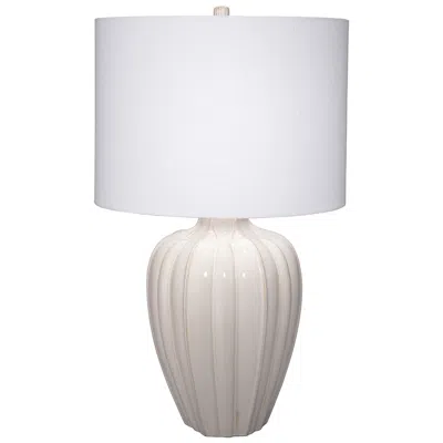 Jamie Young Company Jamie Young Seraphina Ceramic Table Lamp With Linen Shade