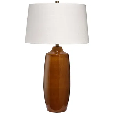 Jamie Young Company Jamie Young Toffee Ceramic Table Lamp 29.5" In Brown