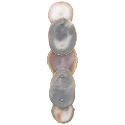 Jamie Young Company Jamie Young Trinity 26" High Pale Lavender And Brass Wall Sconce