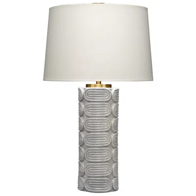 Jamie Young Company Jamie Young Wright Ceramic Table Lamp With Linen Shade 28.5"