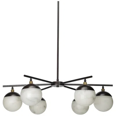 Jamie Young Company Metro 40" Wide Oil-rubbed Bronze Metal 6-light Chandelier