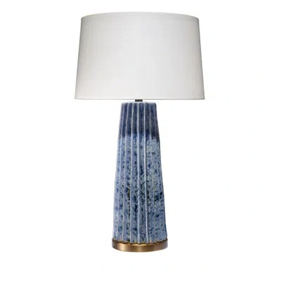 Jamie Young Company Pleated Table Lamp In Blue