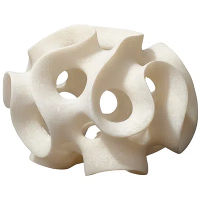 Jamie Young Company Ribbon Sphere White
