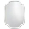 Jamie Young Company Selene Textured White 36" X 48" Rectangular Wall Mirror