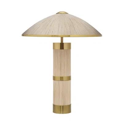 Jamie Young Company Seychelles Rattan Table Lamp In Natural