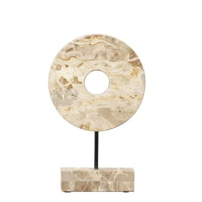 Jamie Young Company Soleil Handmade Sculpture Figurine / Sculpture In Brown,cream,black