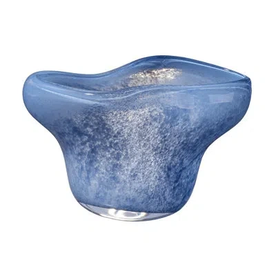 Jamie Young Company Splash Handmade Glass Decorative Bowl 1 In Blue