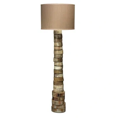 Jamie Young Company Stacked 60" Floor Lamp In Faux Horn,elephant Hemp