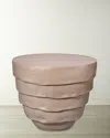 Jamie Young Concentric Side Table In Off-white