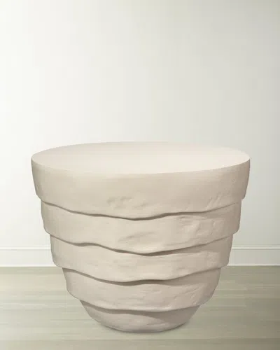 Jamie Young Concentric Side Table In Cream