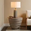 Jamie Young Concentric Side Table In Off-white