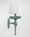Jamie Young Concord Wall Sconce In Grey Plaster