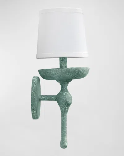 Jamie Young Concord Wall Sconce In Grey Plaster
