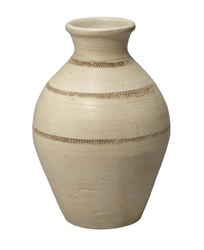 Jamie Young Conservatory Ceramic Decorative Vase In White