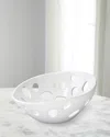 Jamie Young Crater Asymmetric Bowl In White