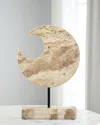 Jamie Young Crescent Marble Stand In Cream
