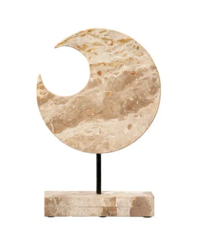 Jamie Young Crescent Marble Stand In Neutral