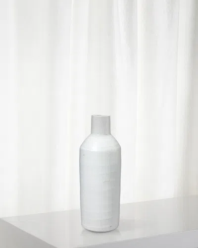 Jamie Young Dimple Carafe In Matte White Ceramic