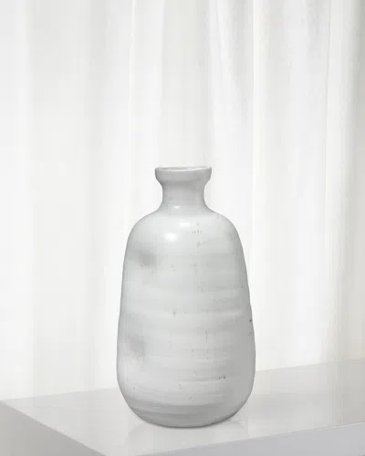 Jamie Young Dimple Vase In White