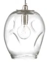 Jamie Young Large Dimple Clear Glass Pendant