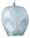 Jamie Young Large Dimple Blue Glass Pendant