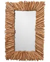Jamie Young Driftwood Rectangle Mirror In Brown